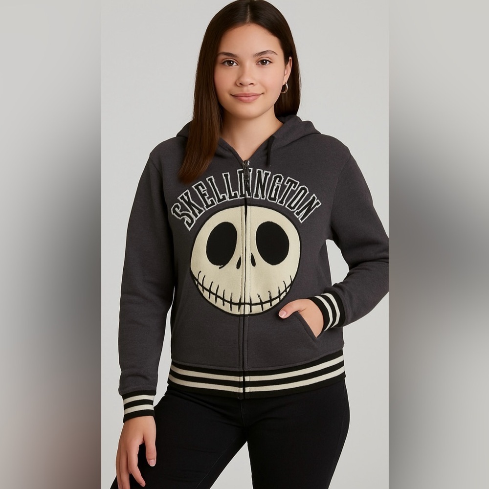 Jack Skellington Hoodie Sweatshirt Whimsigoth Nightmare Before Christmas Medium - Picture 2 of 10